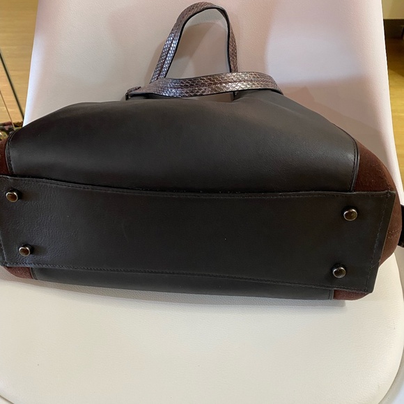 COACH Dalton 31 Colorblock Leather with Snakeskin Trim. In great condition! - Picture 9 of 9